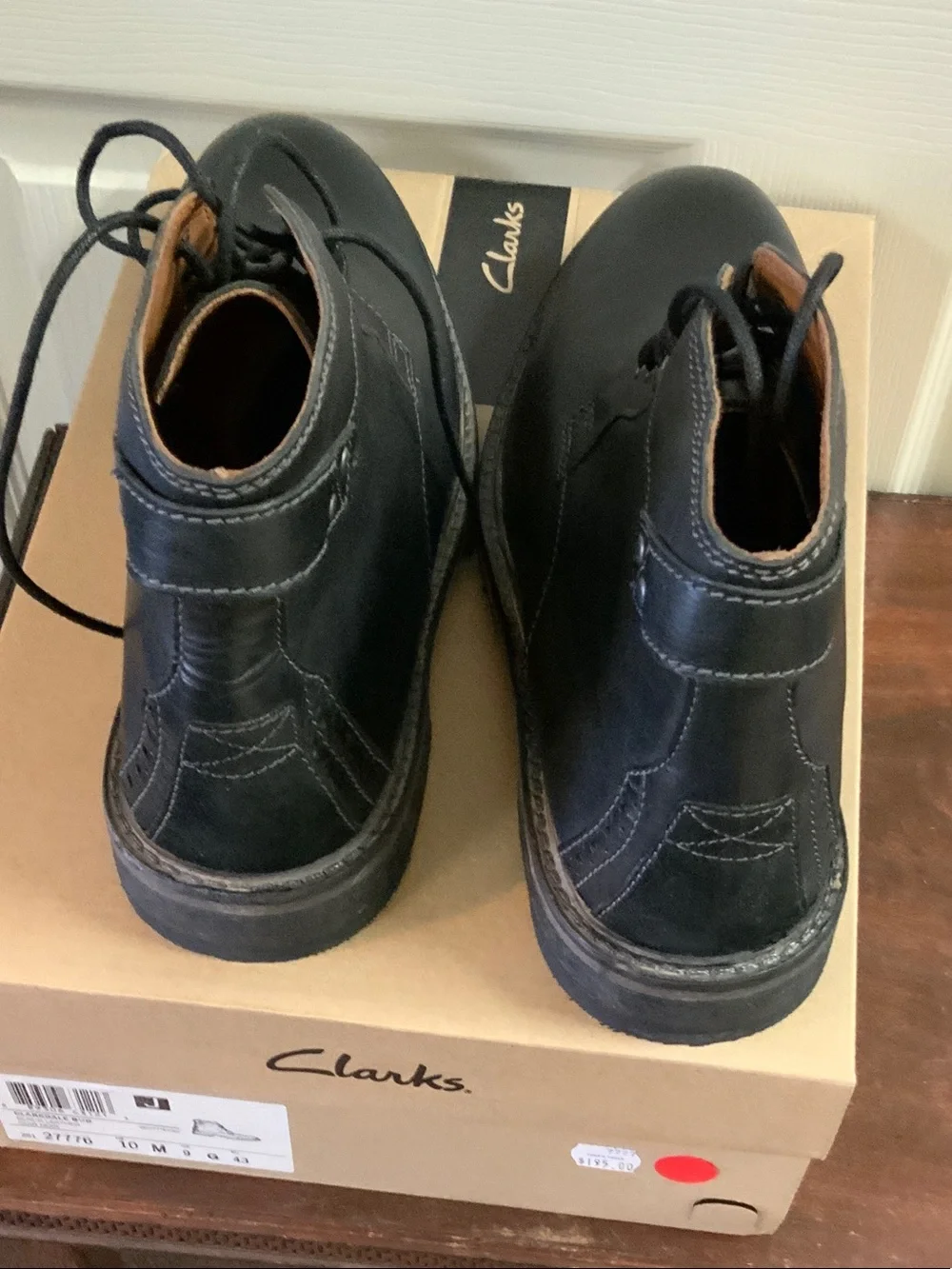 Clarks Black Leather Ankle Boot CLARKDALE BUD.